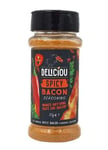 NT# Deliciou Vegan Bacon Seasoning Spicy Gluten Free Kosher 55g -Try Spicy Bacon Seasoning on Chicken Wings, hot Chips, or Even Vegetables to Shake up Any Meal