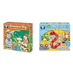 Orchard Toys Dinosaur Dig Game, build 3D Dinosaurs, fun memory game & My First Snakes and Ladders Game, big chunky board, giant pieces perfect