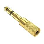 Headphone Adapter, Premium Gold Plated Stereo Headphones Jack Adaptor 6.35mm (1/4 inch) Male to 3.5mm (1/8 inch) Female Headphone Converter, Long Life Aux Jack Audio Plug 6.35mm to 3.5mm.
