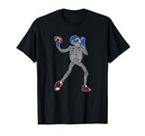 American Footballer Fan Horror Skull Player Halloween T-Shirt