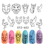 3d Beauty Nail Art Stickers Water Transfer Decoration D Stz653