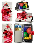 London Gadget Store New Printed Wallet Case Cover Creative Fresh Pattern Design with Integrated Stand for Samsung Galaxy Ace 4 SM-G357FZ - Musical Butterfly