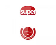 Superglide Glass Skates til Logitech G Pro X Superlight - Rød