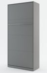 Skånska Möbelhuset Sängskåp compact living Vertikalt (90x200 cm fällbar säng) - Grå