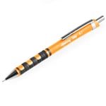 Rotring Tikky Mechanical Pencil - 0.7mm 2B - Neon Orange Barrel + 12 Leads 