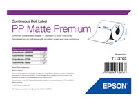Epson Premium - Polypropylen (Pp) - Matt - Permanent Akrylhäftning - Rulle (10,5 Cm X 55 M) 1 Rulle (Rullar) Löpande Etiketter - För Colorworks C7500, C7500g, C8000e (Bk), C8000e (Mk), Cw-C6000ae, Cw-C6500ae