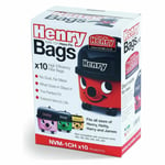10 x Genuine Henry Hoover NVM-1CH HepaFlo Vacuum Cleaner Dust Bags 907075