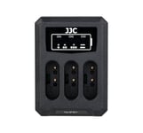 JJC USB-driven batteriladdare 3x för Sony NP-BX1