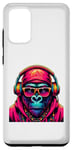 Galaxy S20+ Funny Cool Music Monkey With Sunglasses And Headphones Case