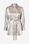 Selected FEMME - Långskjorta slfSelene LS Shirt B - Grå
