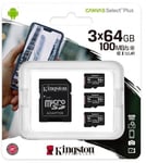 64GB x 3 Canvas Select Plus micro SDXC UHS-I