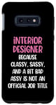Coque pour Galaxy S10e Designer d'intérieur drôle, designer d'intérieur féminin