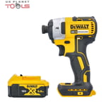 Dewalt DCF887 18V XR Brushless Impact Driver 3 Speed + 1 x DCB184 5ah Battery