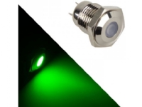 Lamptron Vandalism-säker LED - grön, silverfärgad sockel