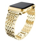 Apple Watch Series 4 40mm diamond décor watch band - Gold Guld