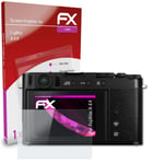 atFoliX Glass Protective Film for Fujifilm X-E4 Glass Protector 9H Hybrid-Glass