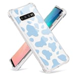 ZhuoFan Case for Samsung Galaxy A40(5.9''),Crystal Clear Shockproof Shock-Absorption Protective Cover,Ultra Thin Samsung A40 Case Soft TPU + Hard PC Bumper Cover Cases-Cows