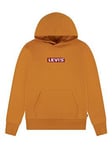 Levi's Boys Boxtab Pullover Hoodie - Orange, Orange, Size 10 Years
