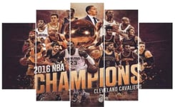 120Tdfc Wall Art Picture 5 Pieces LeBron James Lakers Cavaliers Heat American Basketball All-Star King Wall Art Painting Prints On Canvas The Pictures For Home Modern Decoration Print Decor