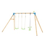 TP Toys Knightswood Wooden Triple Swing and Glider Set