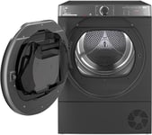 HOOVER H-Dry 600 NEH10A2TCBERXS80 NFC 10 kg Heat Pump Tumble Dryer - Graphite, Black,Silver/Grey
