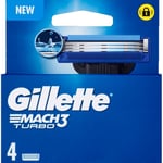 Gillette mach3 lames turbo 4ct