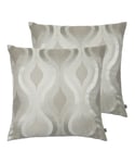 Prestigious Textiles Deco Cushions (Twin Pack) - Beige - Size 55 cm x 55 cm