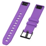 Garmin Fenix 5/Forerunner 935/945/Approach S60 etc. Klockarmband i silikon - Lila