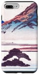 Coque pour iPhone 7 Plus/8 Plus Paysage de montagne Fuji Vintage Japanese Ukiyo-e Woodblock