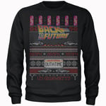 Back To The Future OUTATIME Men's Christmas Jumper - Black - S
