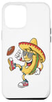 Coque pour iPhone 12 Pro Max Taco Football Fiesta Cinco De Mayo Motif Jour de Jeu Amusant