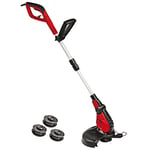 Einhell GC-ET 4530 Electric Garden Strimmer With 3 Thread Spools -- Auto Line-Fed Grass Trimmer With Telescopic Aluminium Handle, Rotatable Head And Flower Guard -- Corded Grass Strimmer Set
