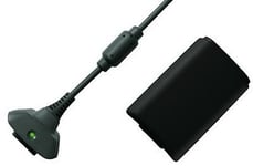 GreyMobiles 1800mAh Battery & USB Charger Pack For XBox 360 (BLACK EDITION)