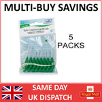 TePe Interdental Brushes 0.6mm Green - 5 Packets of 8 Brushes - Great Price
