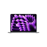 MacBook Air 13-tommer Apple M3-chip med 8-kjerners CPU, 10-kjerners GPU / 16 GB / 1 TB SSD / 35-watt med to porter / Stellargrå - Svensk