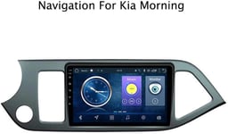 QXHELI Navigation GPS Car Radio Système De Navigation GPS Android 8.1 Bluetooth AUX USB Dab DVR WiFi Volant Mirror Link Control pour KIA Picanto Matin 2011-2015