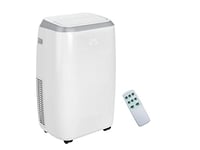 Daewoo 4 In 1 Portable Air Conditioning Unit, 1200 BTU, Air Conditioning, Heating, Fan Only, Dehumidifier With LED Display And Remote Control, 24 Hour Timer For Home And Office Use, Energy Class A