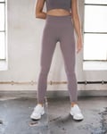 Aim’n Pale Plum Ribbed Seamless Tights - S