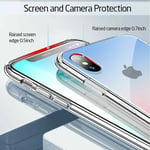 ESR Mimic Tempered Glass Case For Apple iPhone X/XS Red Blue 9H Back Cover