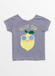 Tu Navy Stripe Hello Sun Lemon T-Shirt 3-4 years Multi Coloured Years female