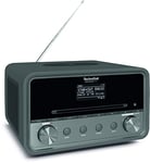TechniSat DIGITRADIO 584 - Radio Internet stéréo Dab+ (Lecteur CD, Recharge sans Fil, Commande vocale Alexa, Wi-FI, Bluetooth, USB, réveil, égaliseur, 2 x 10 W, système Compact) Anthracite