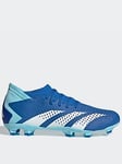 adidas Mens Predator Accuracy 20.3 Firm Ground Football Boot - Blue, Blue, Size 8, Men