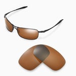 Walleva Polarized Brown Replacement Lenses For Oakley Crosshair 2.0 Sunglasses