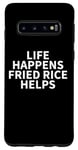 Coque pour Galaxy S10 Vêtements de riz frit - Design amusant pour les amateurs de riz