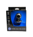 Geniune HP Webcam HD-2200 USB 2.0 Desktop/PC/Laptop Camera External Cam live/Vid
