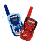 Sonic the Hedgehog Walkie Talkie 300m räckvidd - Blå/Röd
