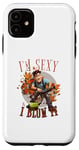 Coque pour iPhone 11 I'm sexy and I blow it funny leaf blower dad blague