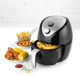 COMPACT PERSONAL 3.2L AIR FRYER 30-MIN TIMER 3 PRESETS NON-STICK BASKET SALTER 