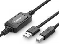 Ugreen Active USB 2.0 A-B-kabel UGREEN US122 för skrivare, 15 m (svart)