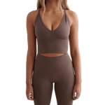 aim'n Shape Seamless Cross Back Bralette Brun